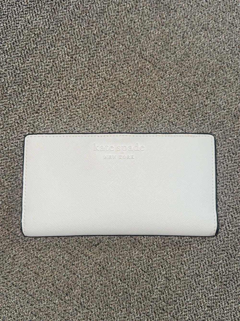 kate spade White Wallet with Embossed Logo